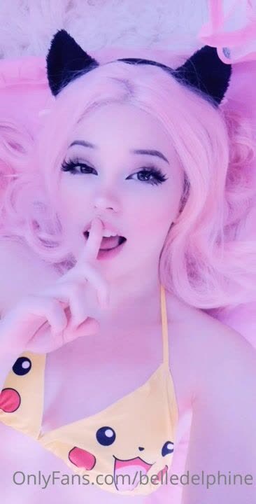 Belle Delphine Licks Her Finger
