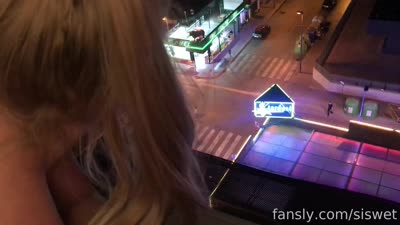 Blonde Siswet19 Has No Qualms About Fucking On The Balcony