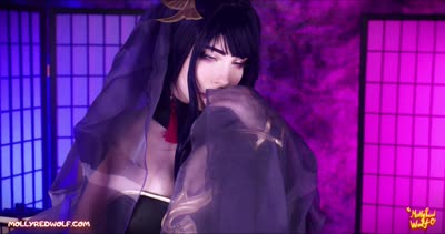 MollyRedWolf Likes Portraying Raiden Shogun As A Little Slut
