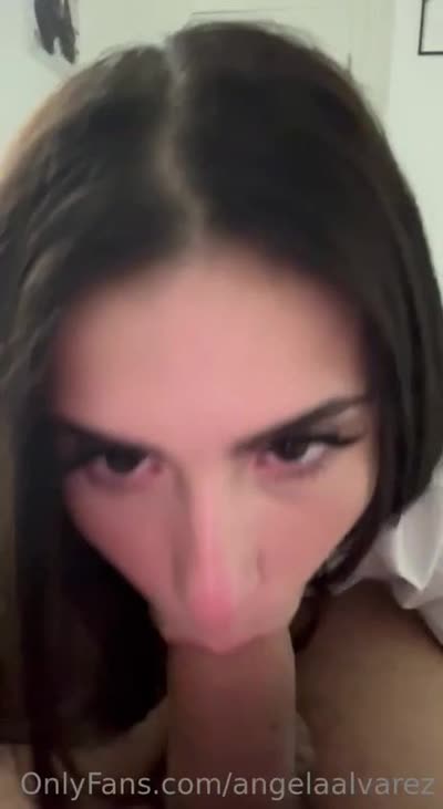 Angela Alvarez Sucks Her Boyfriend’s Dick