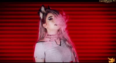 Slutty Neko MollyRedWolf Gets Fucked On A Chair