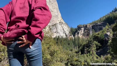 Nature Girl Eva Elfie Sucks Cock And Gets A Facial Outdoors